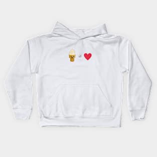 Ice cream is love Kids Hoodie